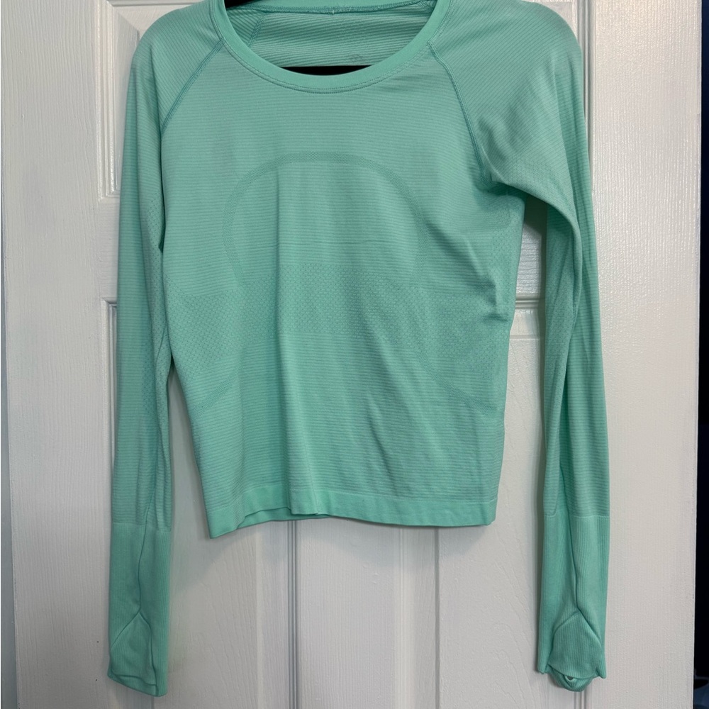 Lululemon Swiftly Mint Green Long Sleeve Top
